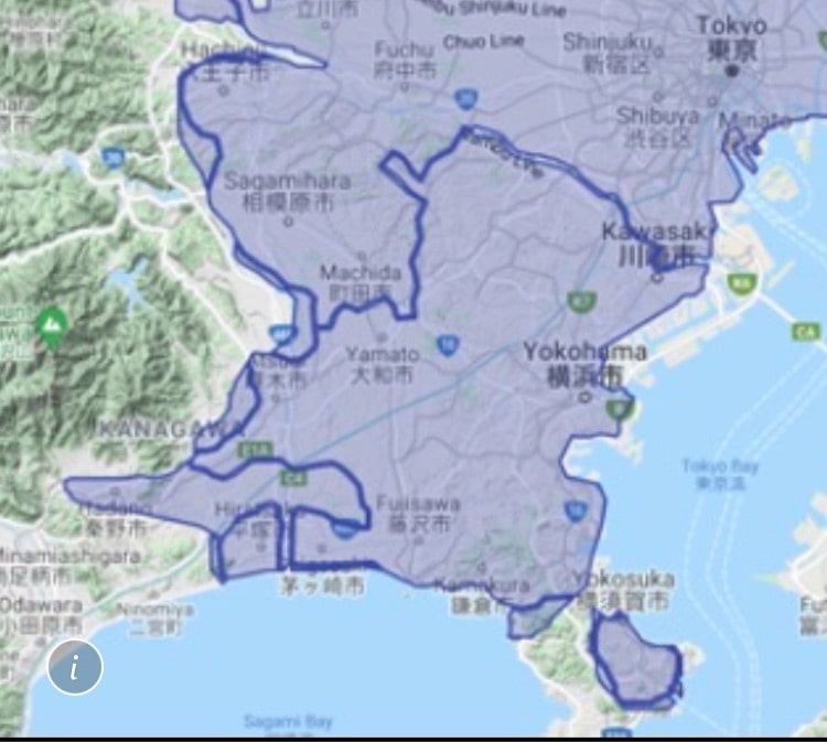 ubereats-kanagawa-map ウーバーイーツ神奈川マップ