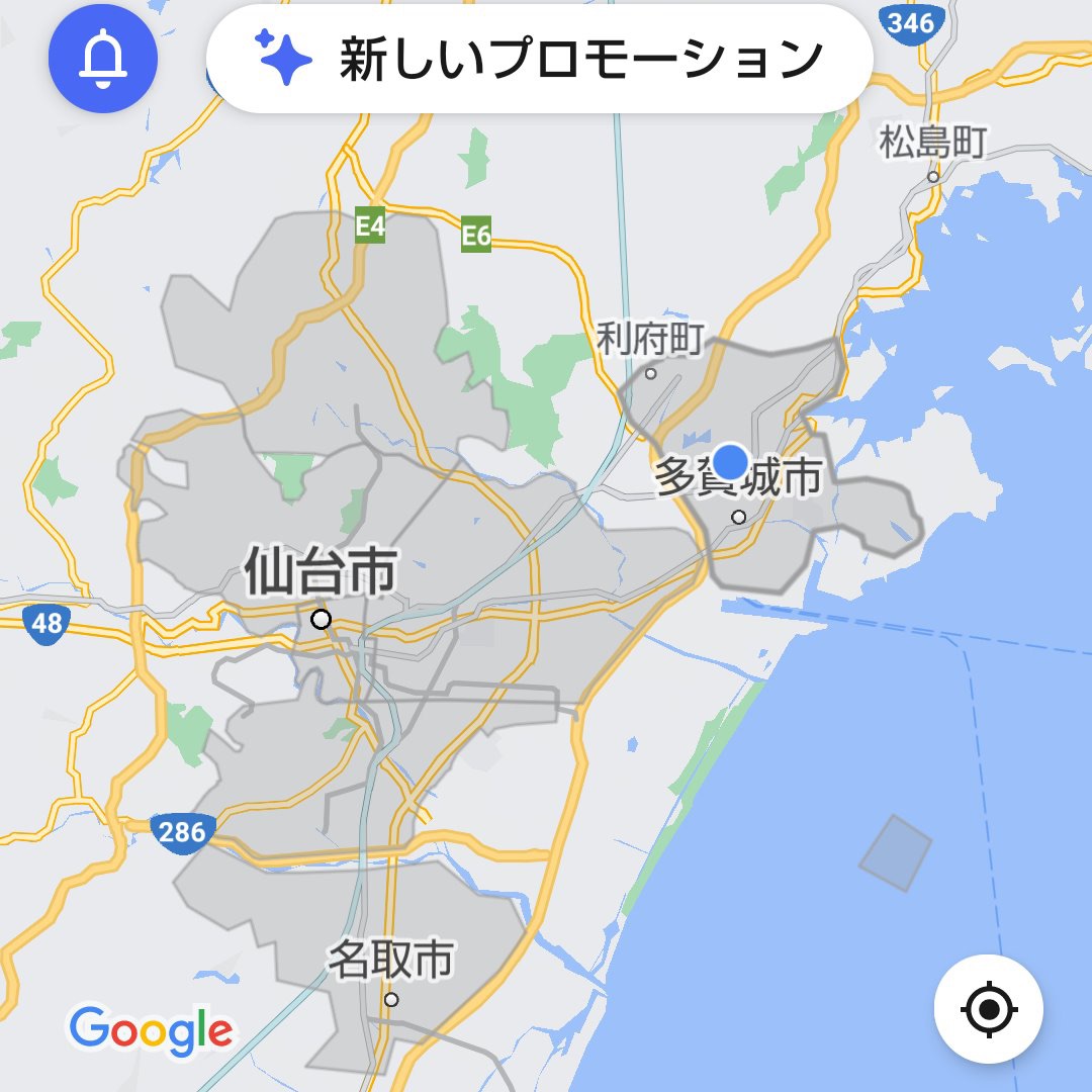 doordash-map-sendai ドアダッシュ仙台マップ