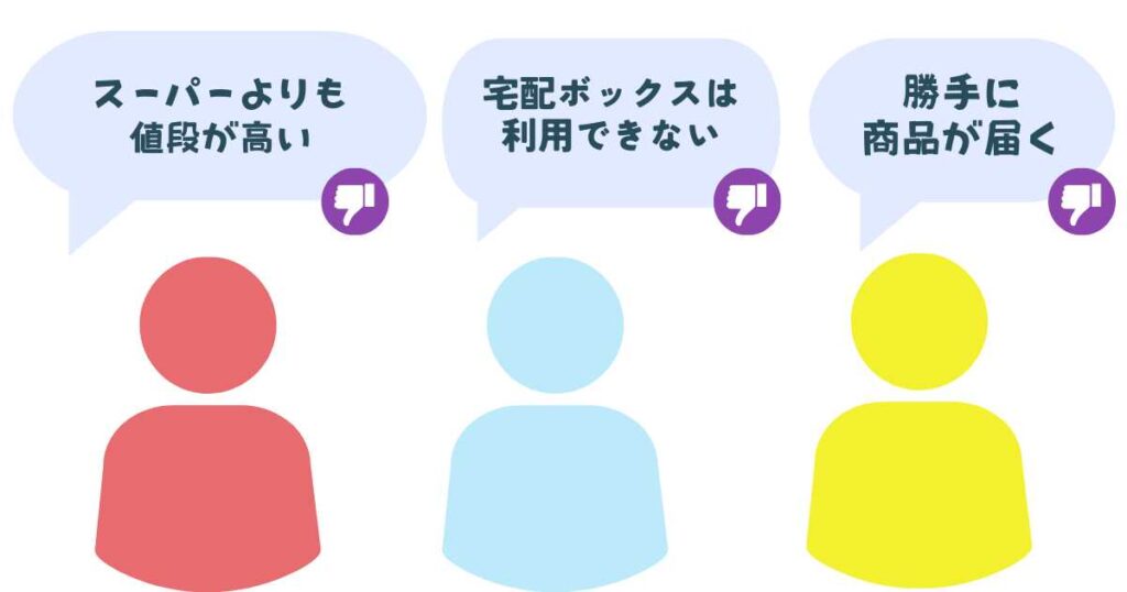 らでぃっしゅぼーやのデメリット