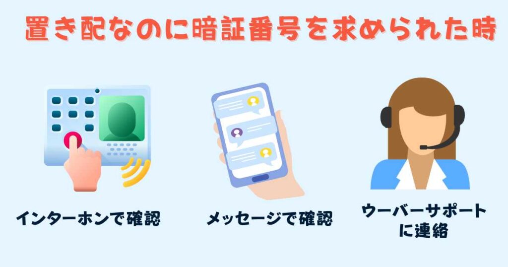 置き配なのに暗証番号・PINコードを求められた場合