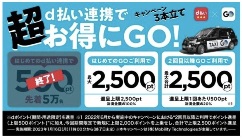 d払い連携で、超お得にGOクーポン