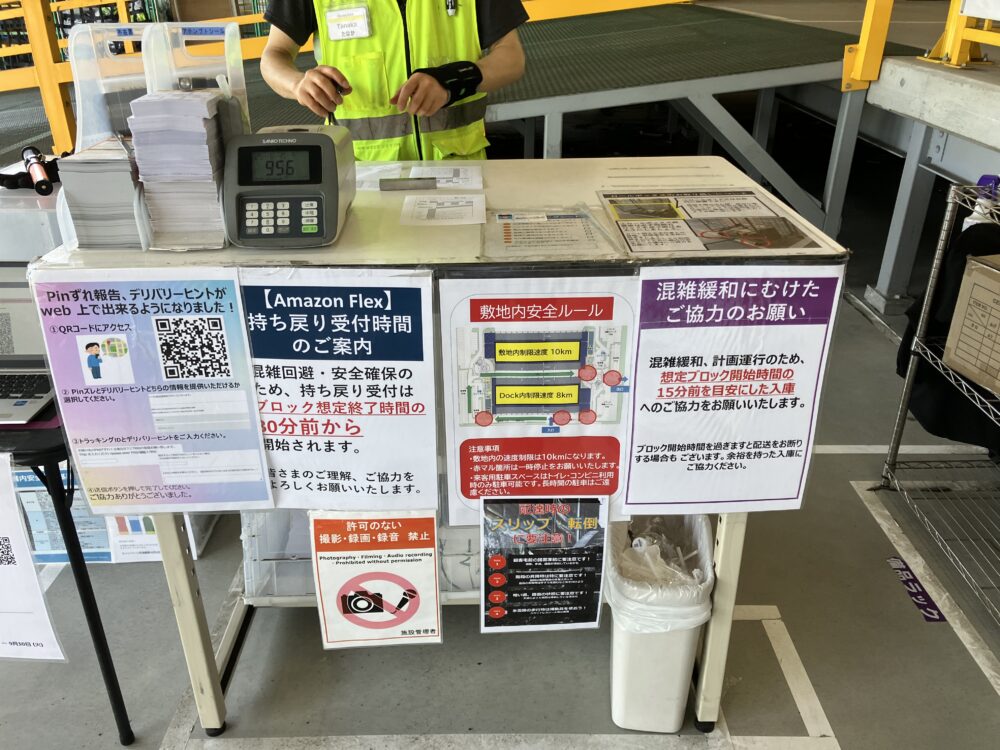 Amazonフレックスの受付